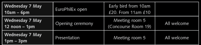 EuroPhilEx Programme Announced